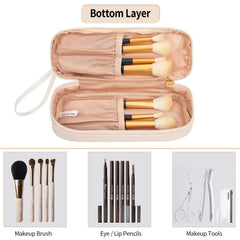 Ethereal Clear Makeup Bag SBS zipper ensures smooth, durable opening