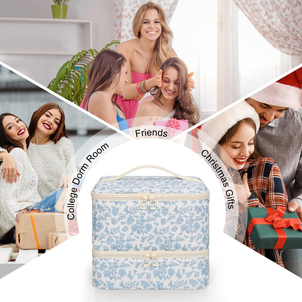 Full setup of Ethereal organizer bag demonstrates organized nail kit for gifting