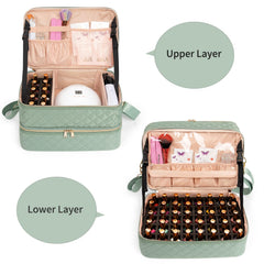 Ethereal case with folded strap ready for travel and on-the-go nail art.