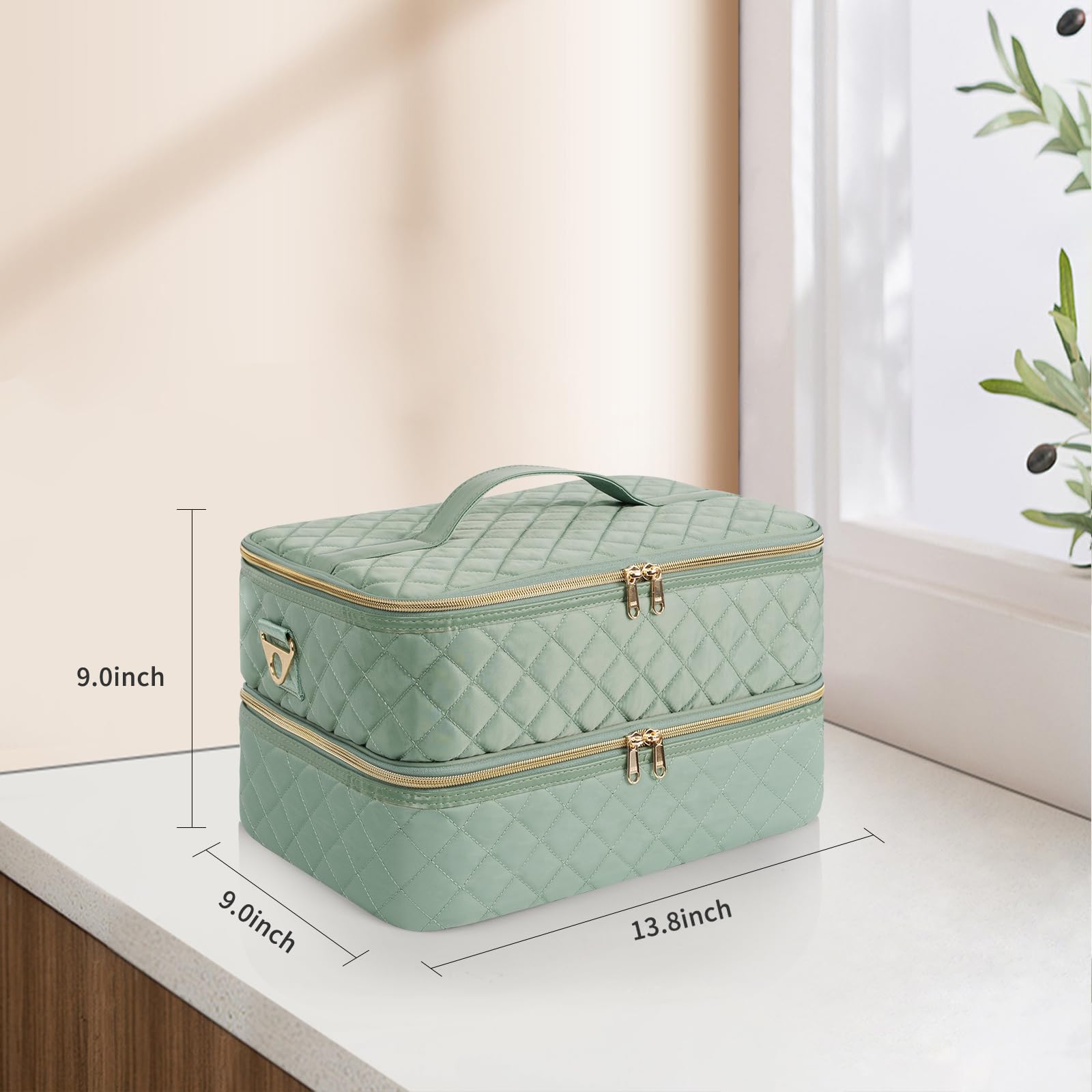 Ethereal case shows cotton nylon vegan leather construction and waterproof feel.
