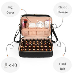 Ethereal Nail Polish Organizer side view highlights durable waterproof exterior