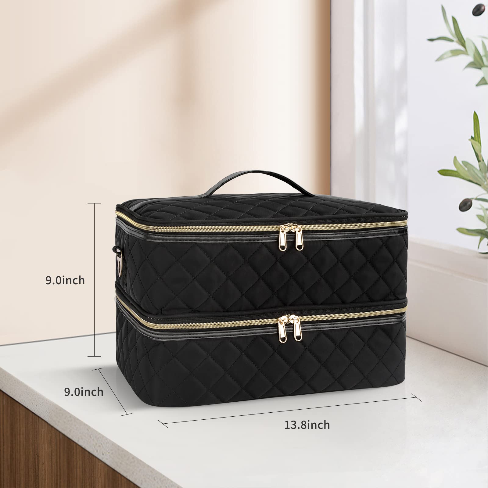 Ethereal Nail Polish Organizer with trolley strap for easy transport