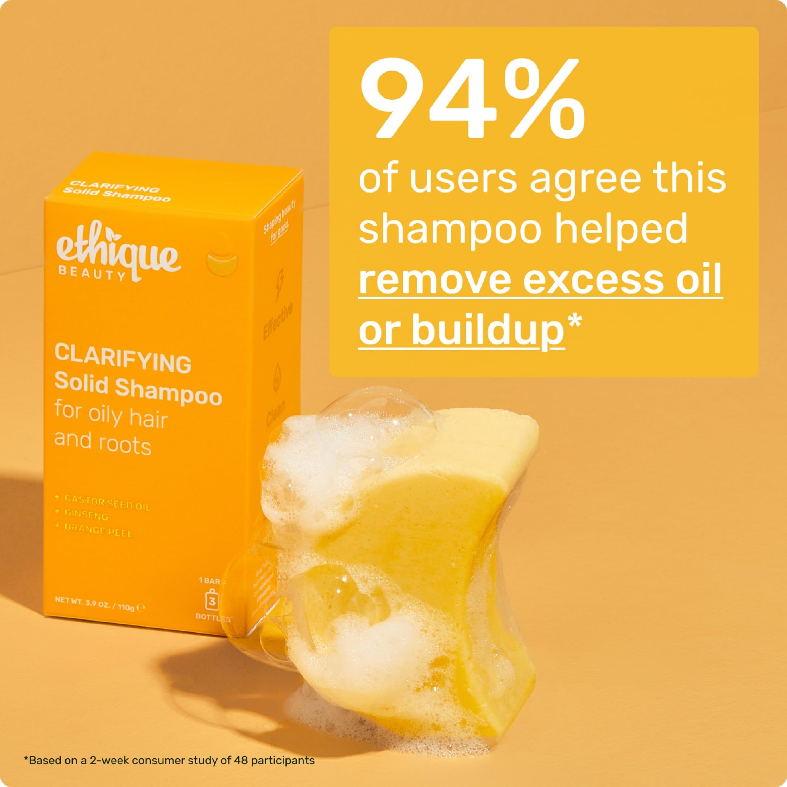 Ethique vegan cruelty-free logo with bar beside conditioner bar for complete routine