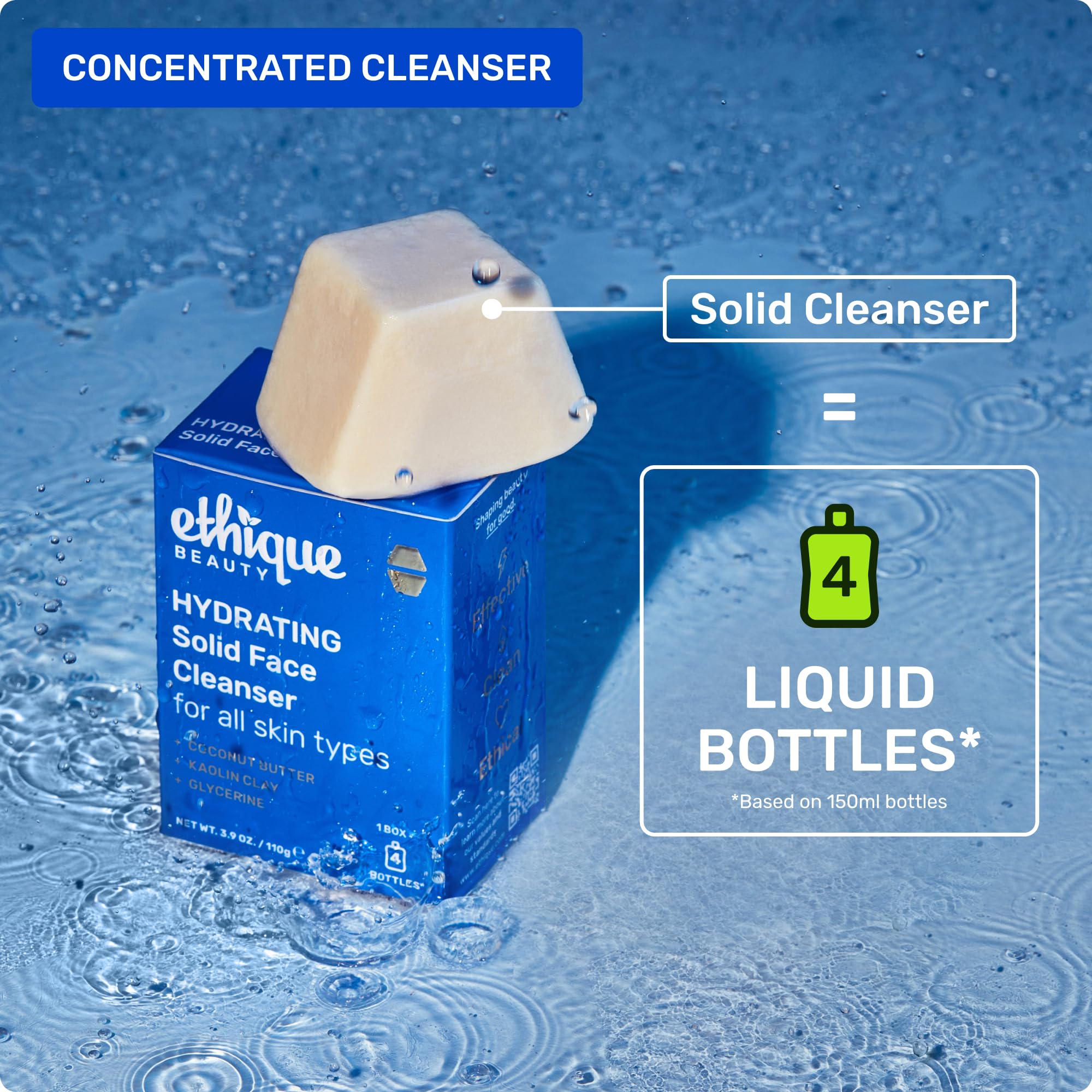 Ethique Hydrating two-bars pack emphasizes extended use and value.