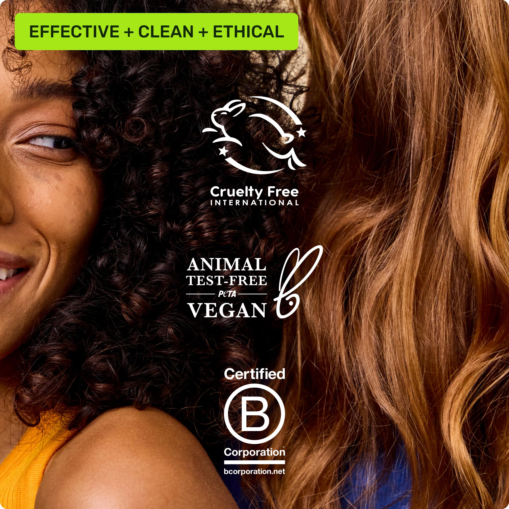 Ethique on-the-go haircare routine setup in travel kit.