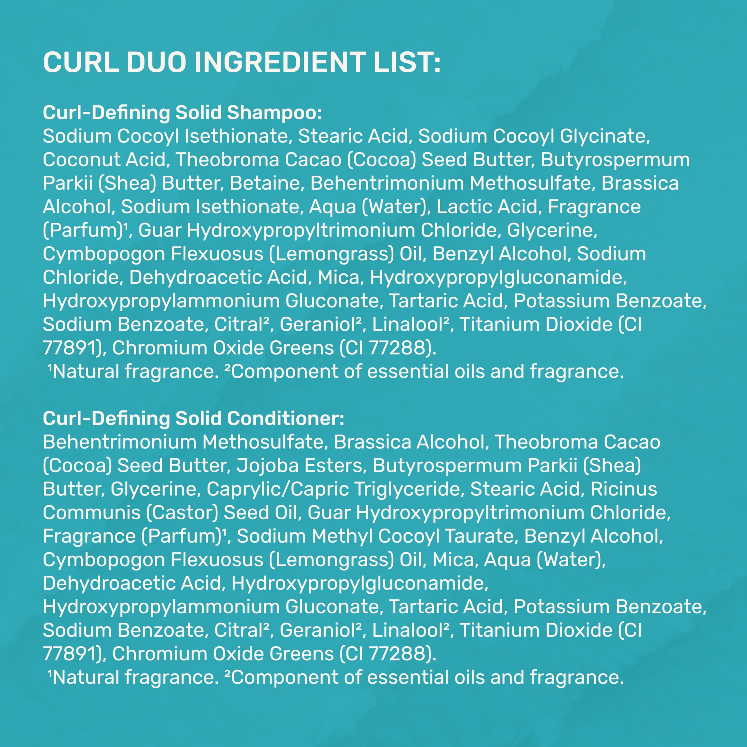 Ethique thick curly hair routine in use for defined curls.