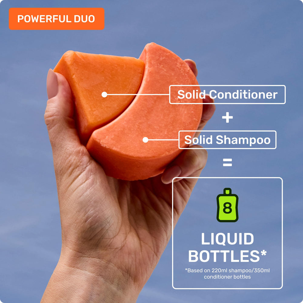 Ethique Volumizing Shampoo Bar travel-ready design fits in gym bag.