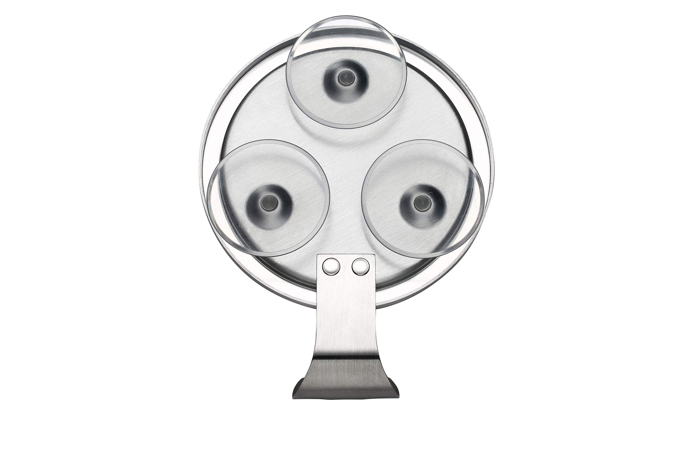 Ettori aluminum-frame mirror combines durability with a sleek look.