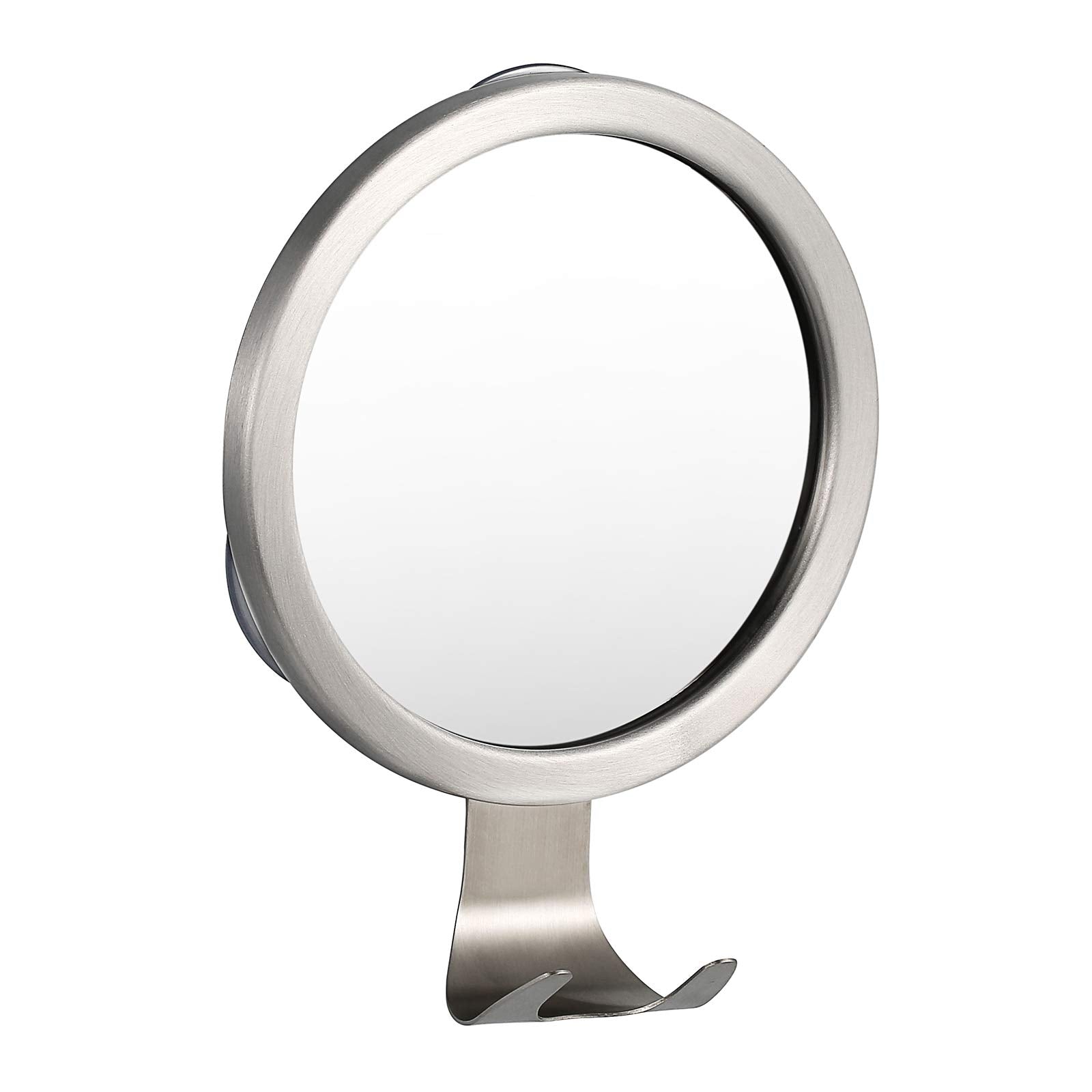 Ettori fogless shower mirror provides fog-free view for precise shaving.