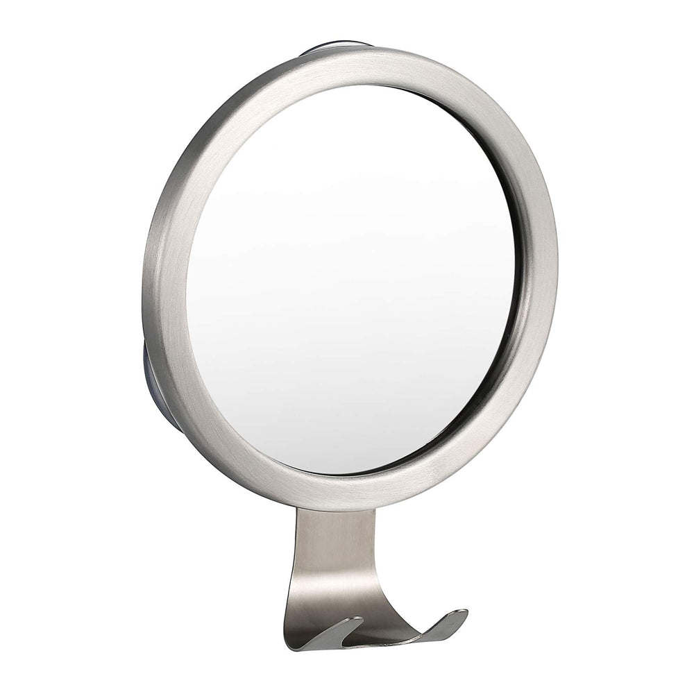 Ettori fogless shower mirror provides fog-free view for precise shaving.