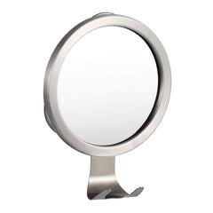 Ettori fogless shower mirror provides fog-free view for precise shaving.