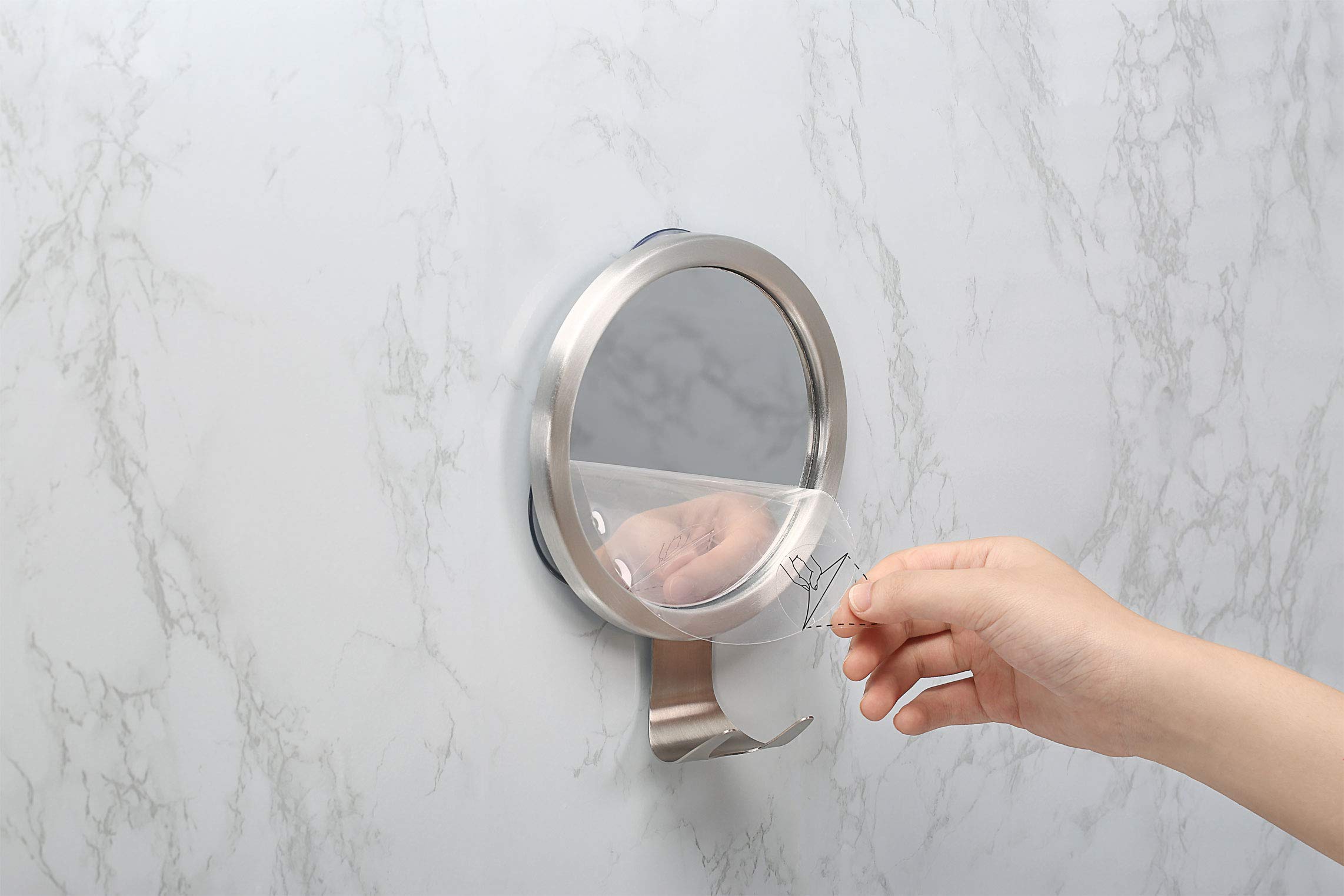 Ettori stainless steel hook resists moisture in wet environments.