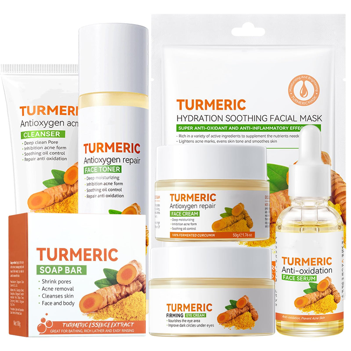 Etuanxi turmeric face wash bottle for a refreshing daily cleanse