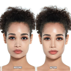 ETUDE Contour Powder swatch reveals true shadow color for a soft, believable contour.