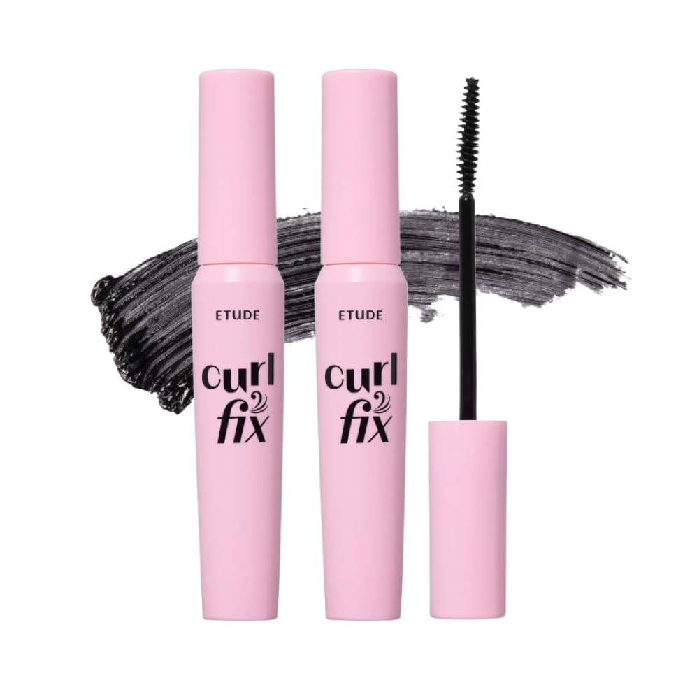 ETUDE Curl Fix Mascara bottle shows long-lasting curl lift