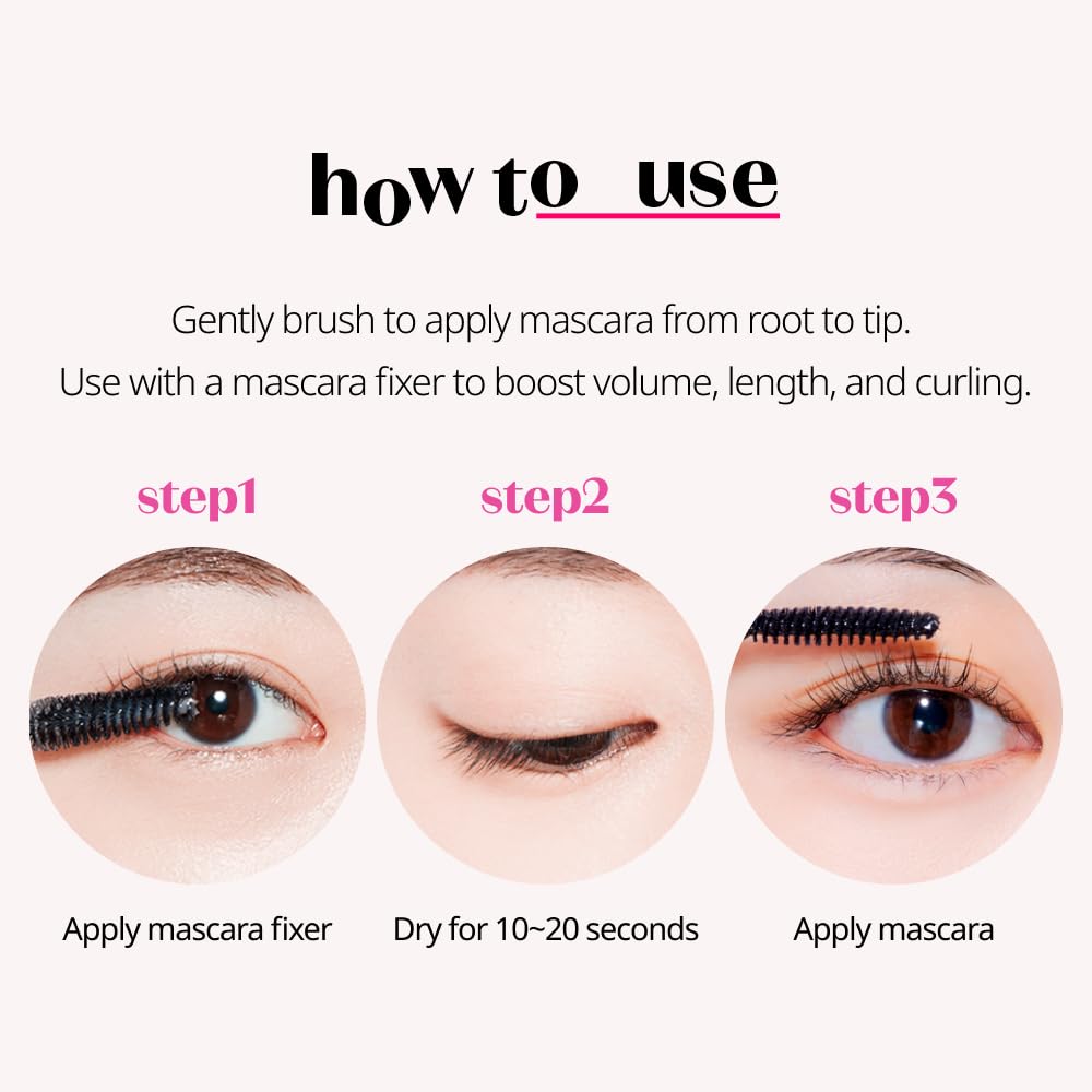 ETUDE Curl Fix Mascara set packaging highlights 1+1 value