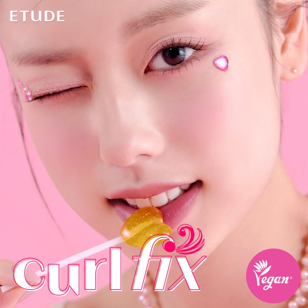 ETUDE Curl Fix Mascara vegan-certified logo signals cruelty-free makeup