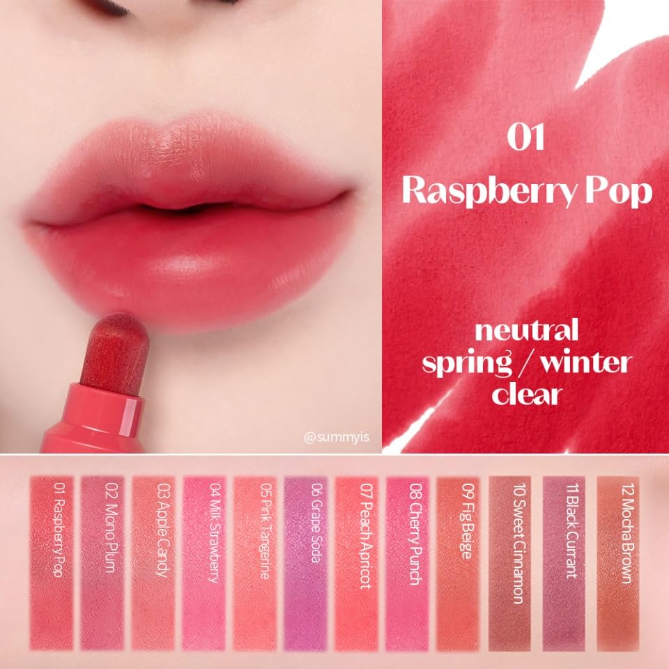 ETUDE Dear Darling Marker Tint Raspberry Pop applicator glides for precise design