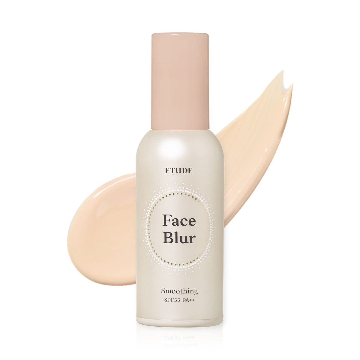 ETUDE Face Blur smoothing SPF33 packaging highlights sleek primer design for easy makeup prep