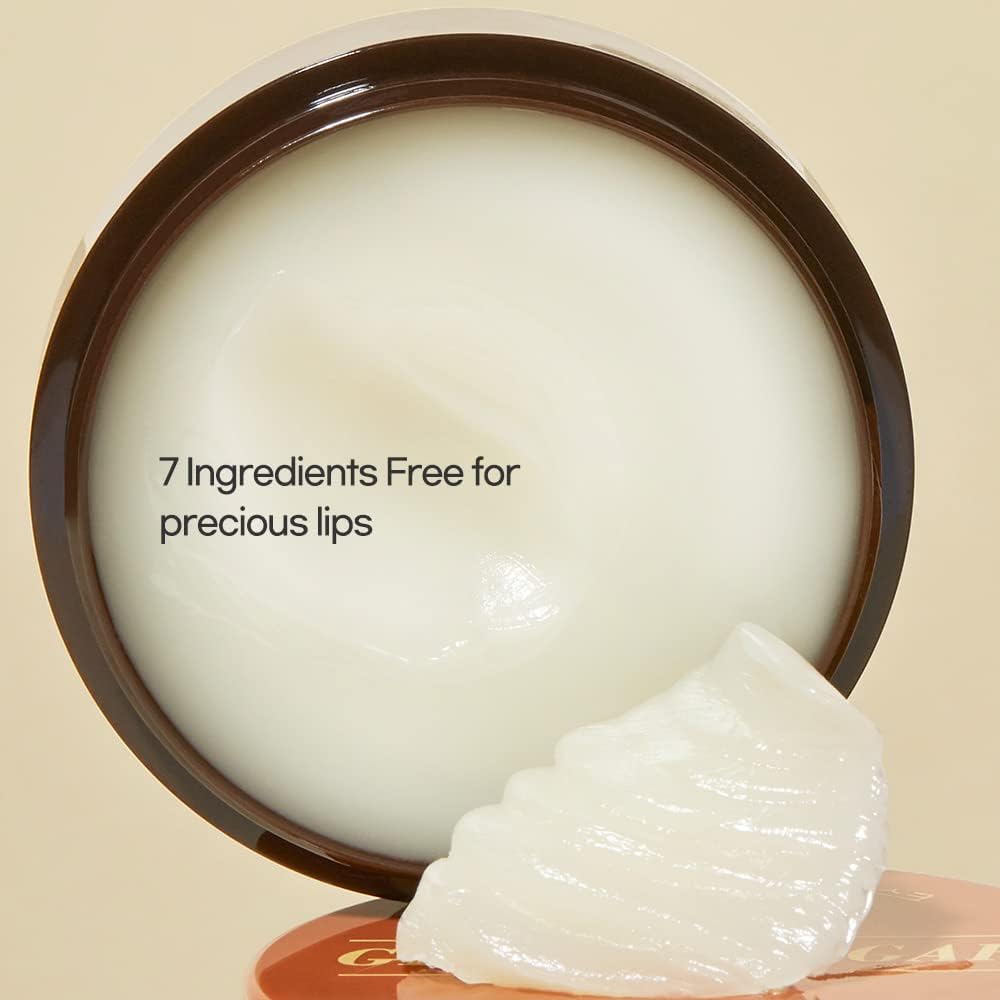 ETUDE Ginger Sugar Overnight Lip Mask exfoliation action for dry lip renewal.