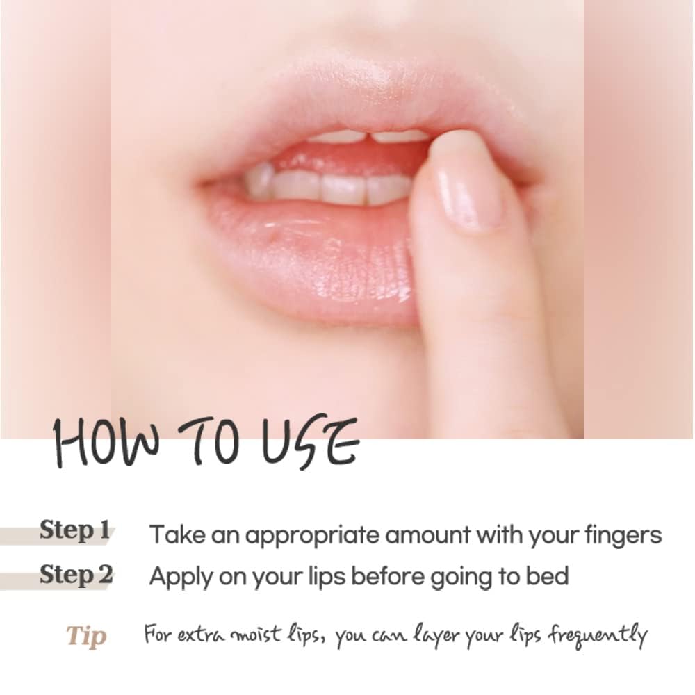 ETUDE Ginger Sugar Overnight Lip Mask morning-soft lips after nightly use.