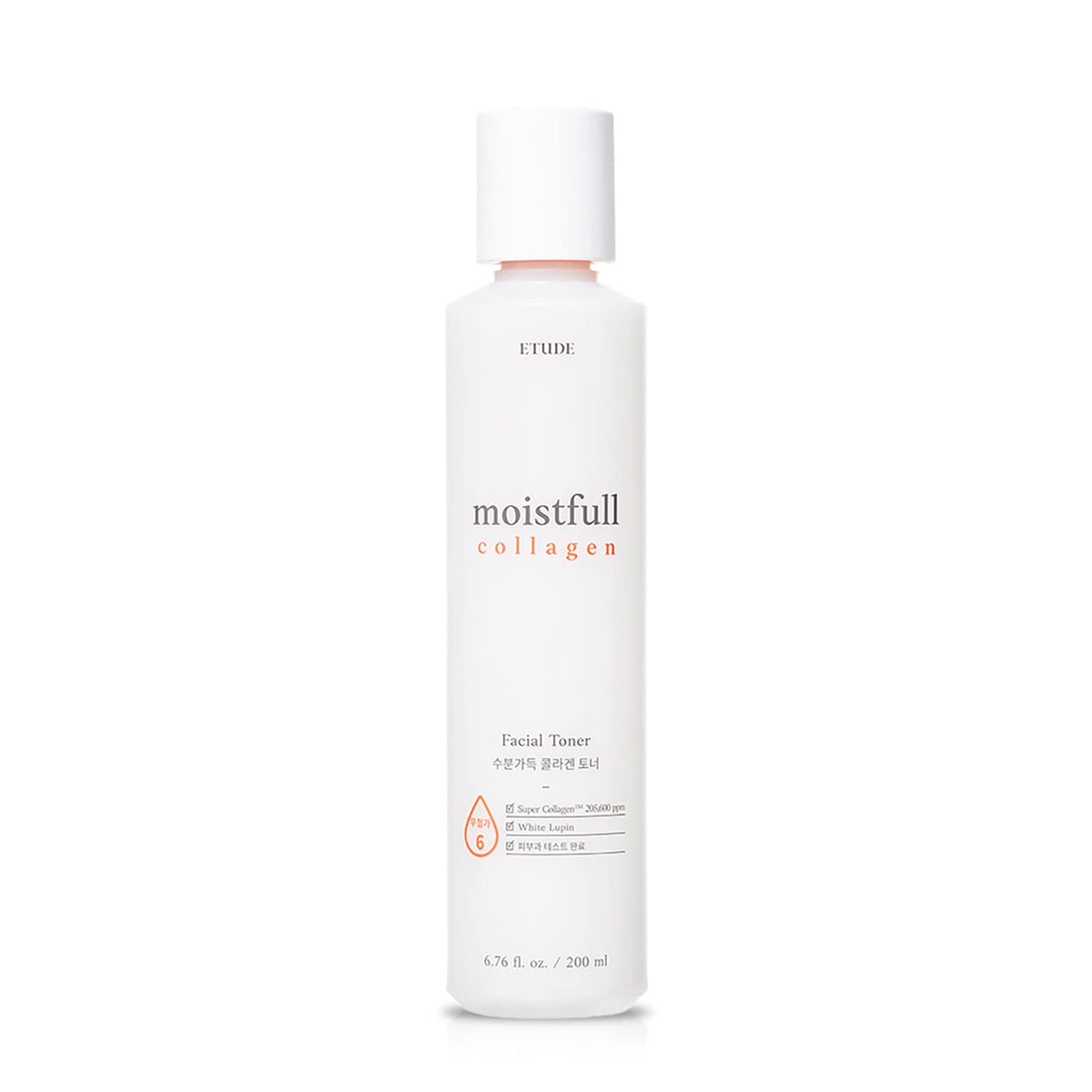 Etude Moistfull Collagen Toner bottle shows hydrating skincare for a dewy complexion.
