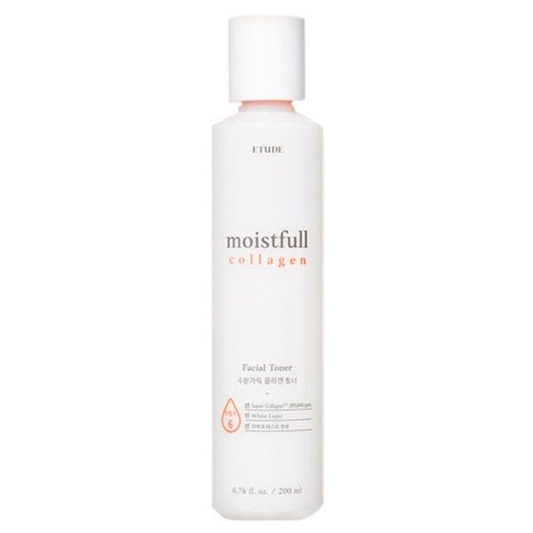 Etude Moistfull Collagen Toner wet essence appearance suggests quick penetration and lasting hydration.