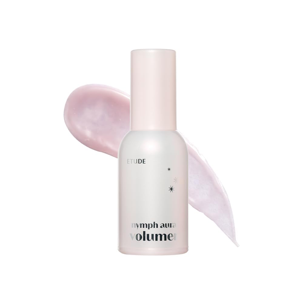 ETUDE Nymph Aura Volumer glass skin appearance shows natural glow on clean skin