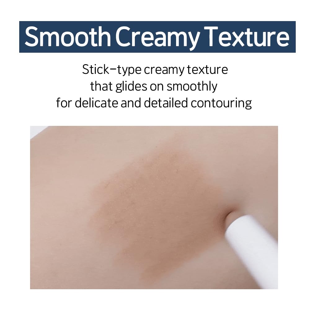 ETUDE Reborn Maker Contour Stick seamless blend during makeup routine