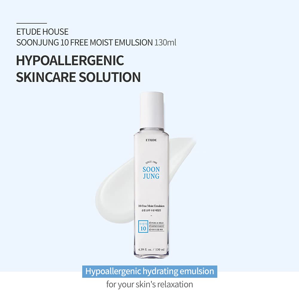 ETUDE SoonJung packaging label close-up highlighting hypoallergenic formulation.