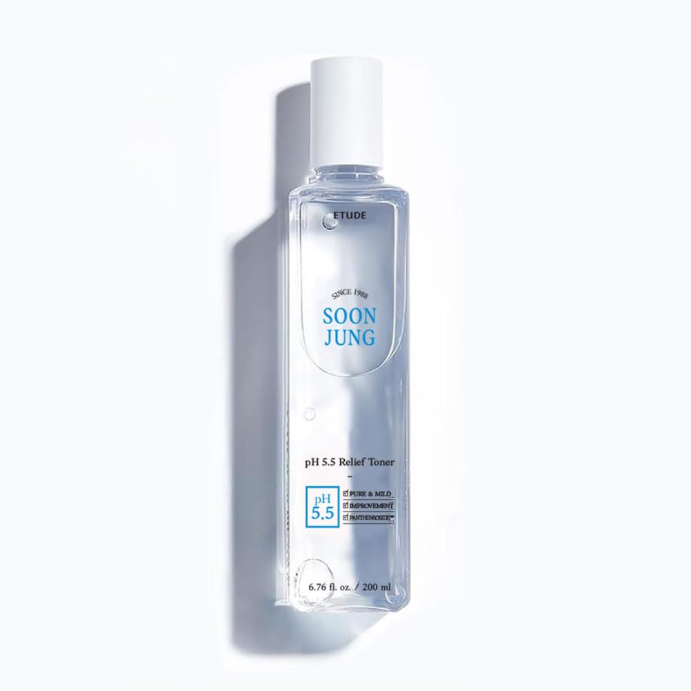 ETUDE SoonJung relief toner ingredients panel highlights panthenol and madecassoside