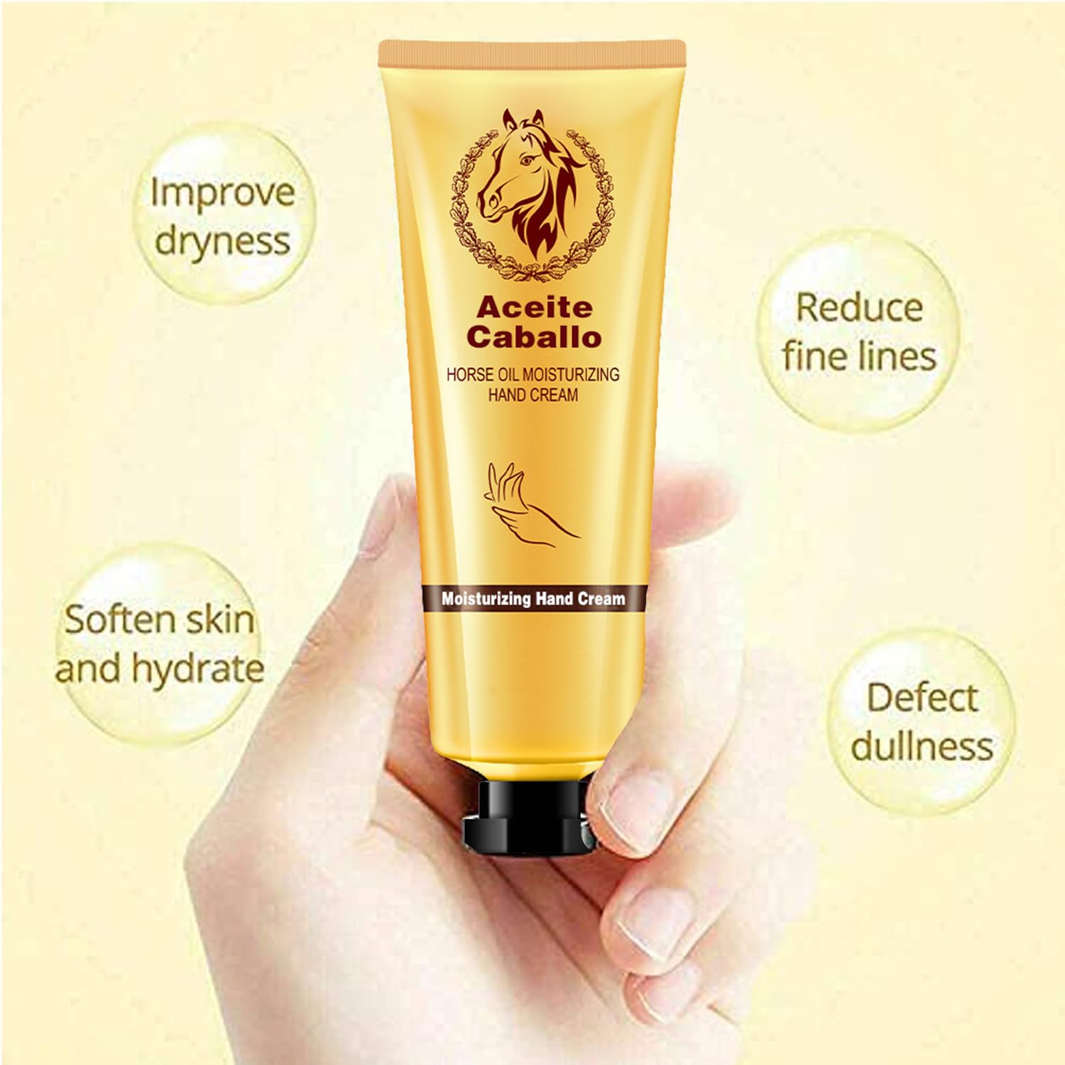 ETUIH Hands Cream texture close-up with silky absorbent feel