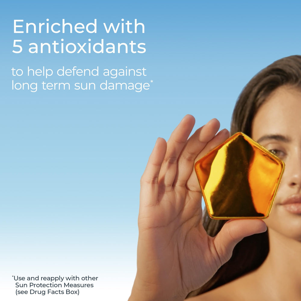 Eucerin Advanced Hydration SPF50 Sunscreen Spray Hyaluronic Acid application emphasizes hydrating mist for skin comfort