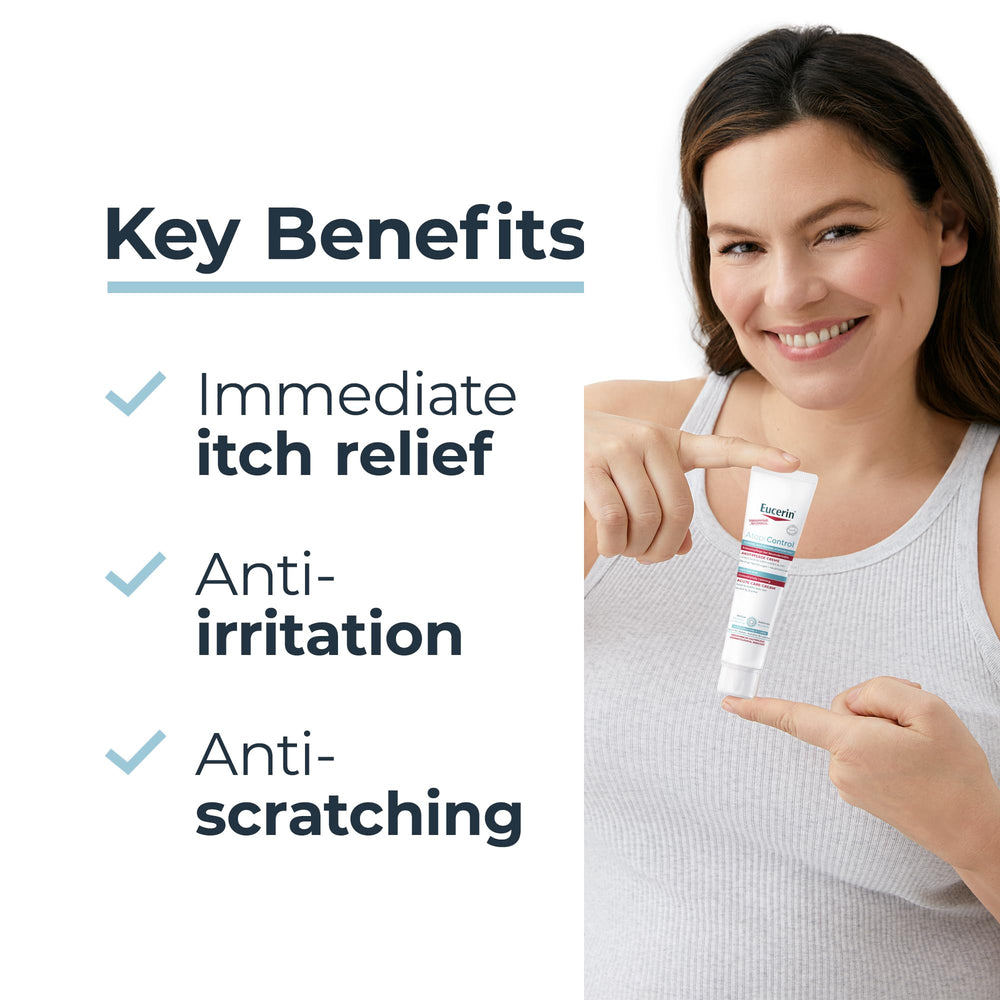 Eucerin AtopiControl Cream texture closeup reveals a smooth, quickly absorbing formula