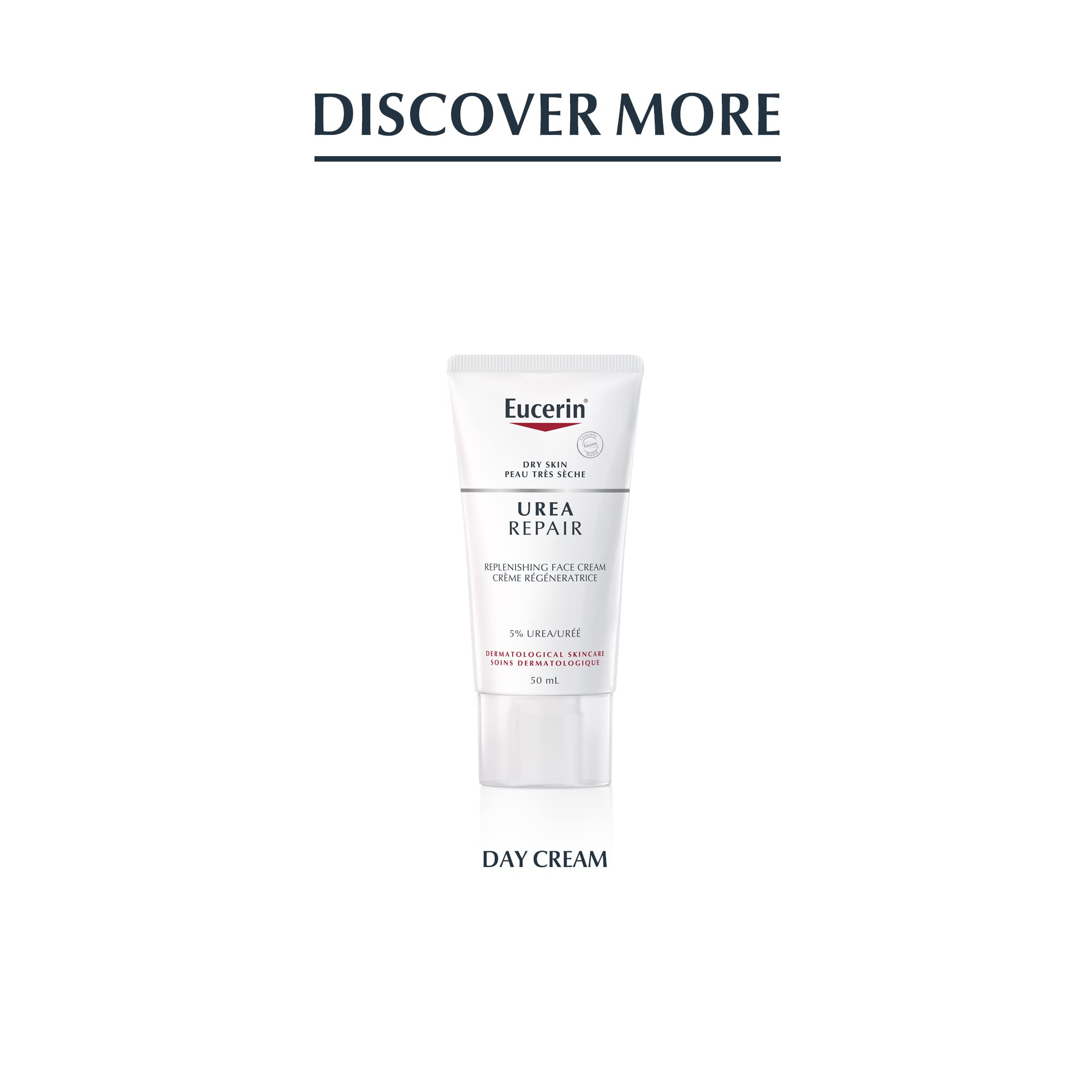 Eucerin ceramides formula visual emphasizes strengthened skin barrier.