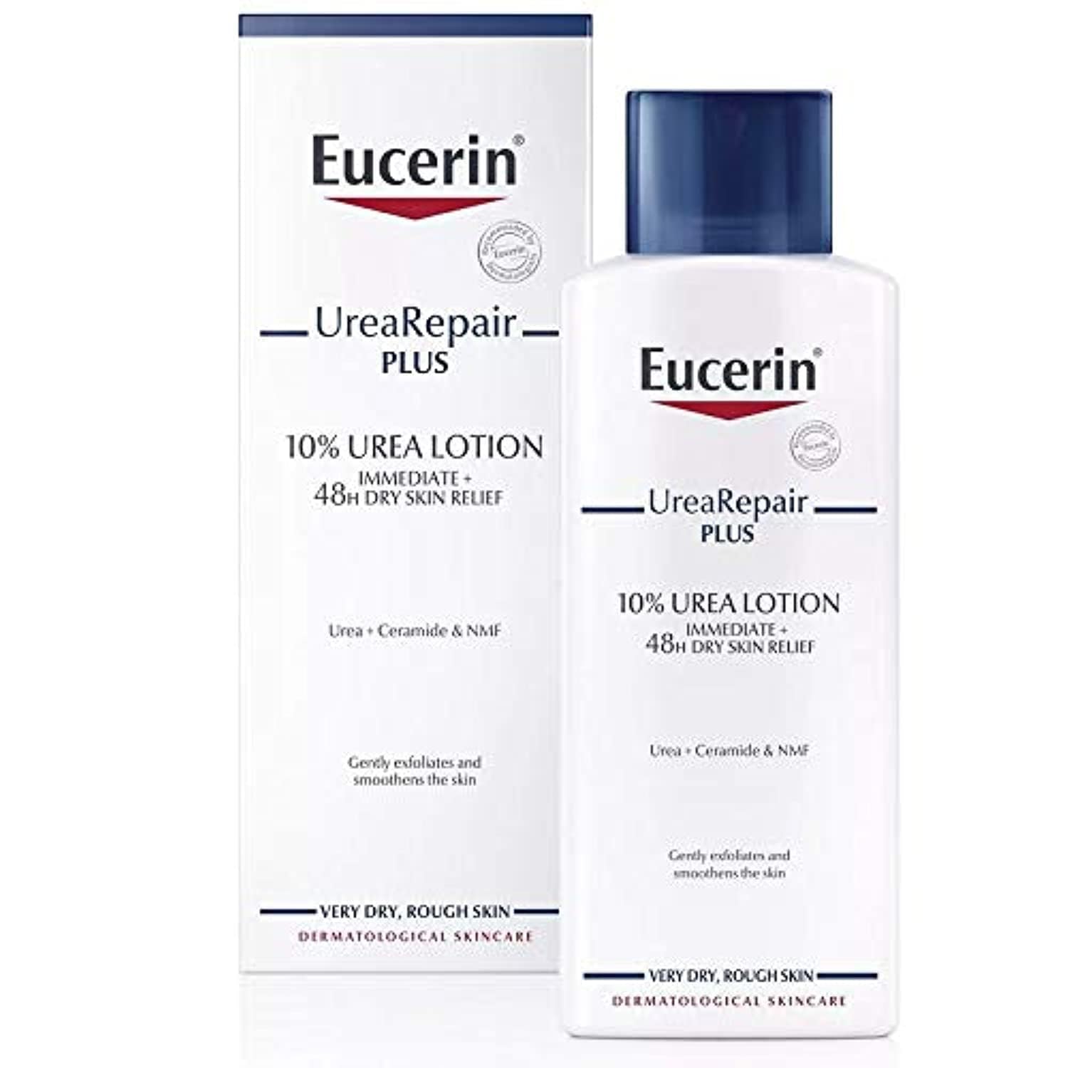 Eucerin Dry Skin Intensive 10% Urea lotion bottle for fragrance-free hydration