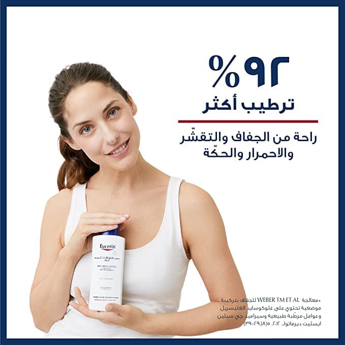 Eucerin Dry Skin Intensive on elbow shows relief of rough patches