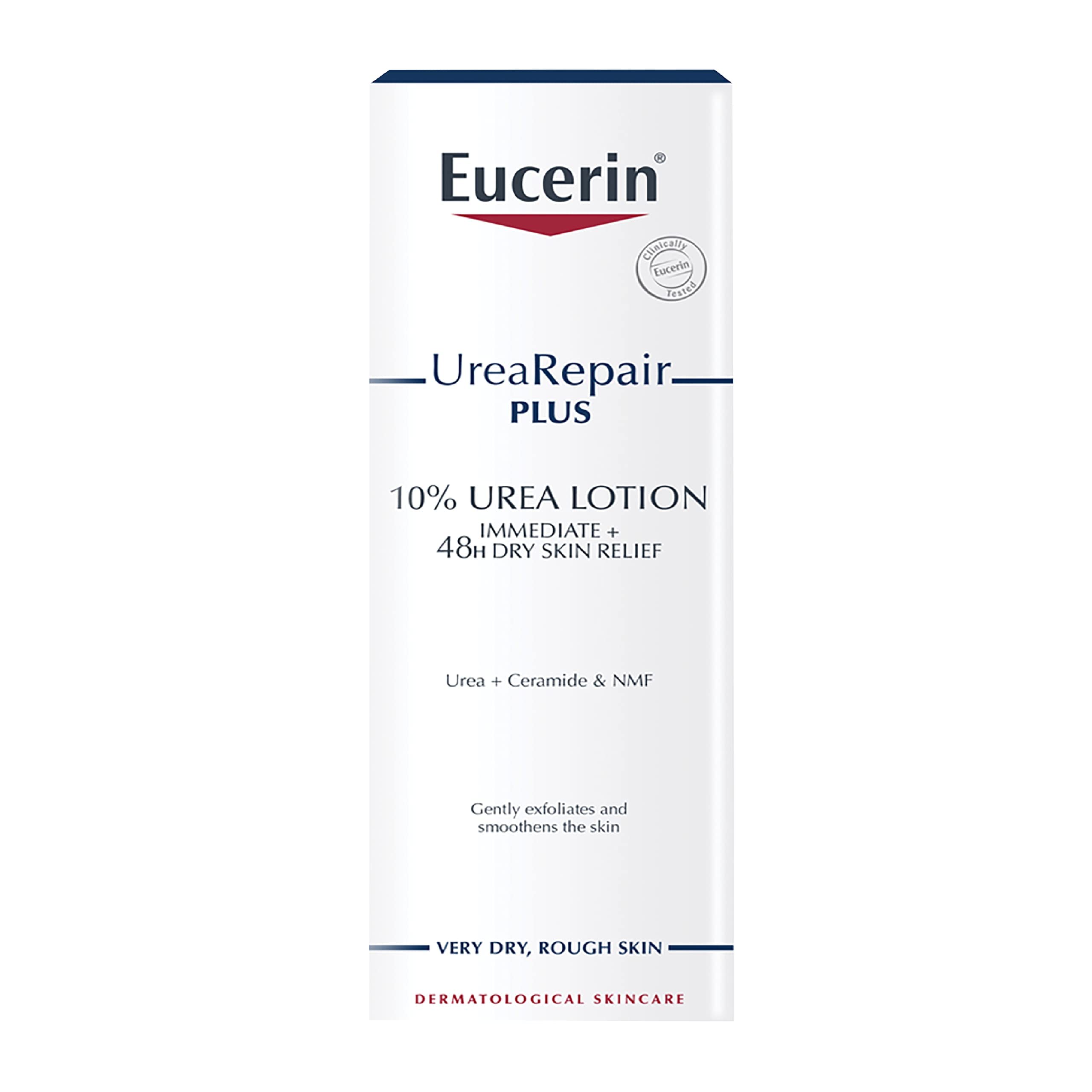 Eucerin Dry Skin Intensive fragrance-free label emphasizes sensitive-skin compatibility