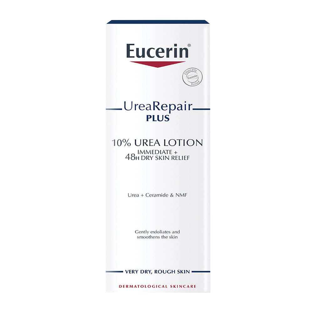 Eucerin Dry Skin Intensive fragrance-free label emphasizes sensitive-skin compatibility