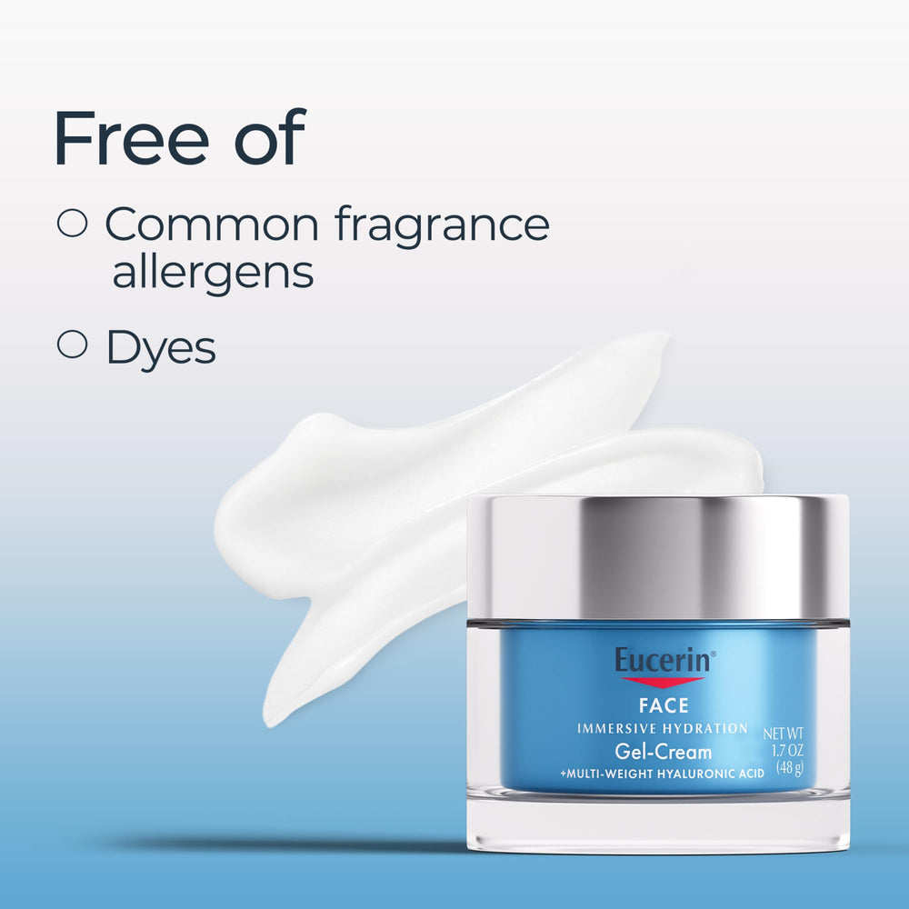 Eucerin Immersive Hydration Night Gel non-comedogenic formula supports all skin types.