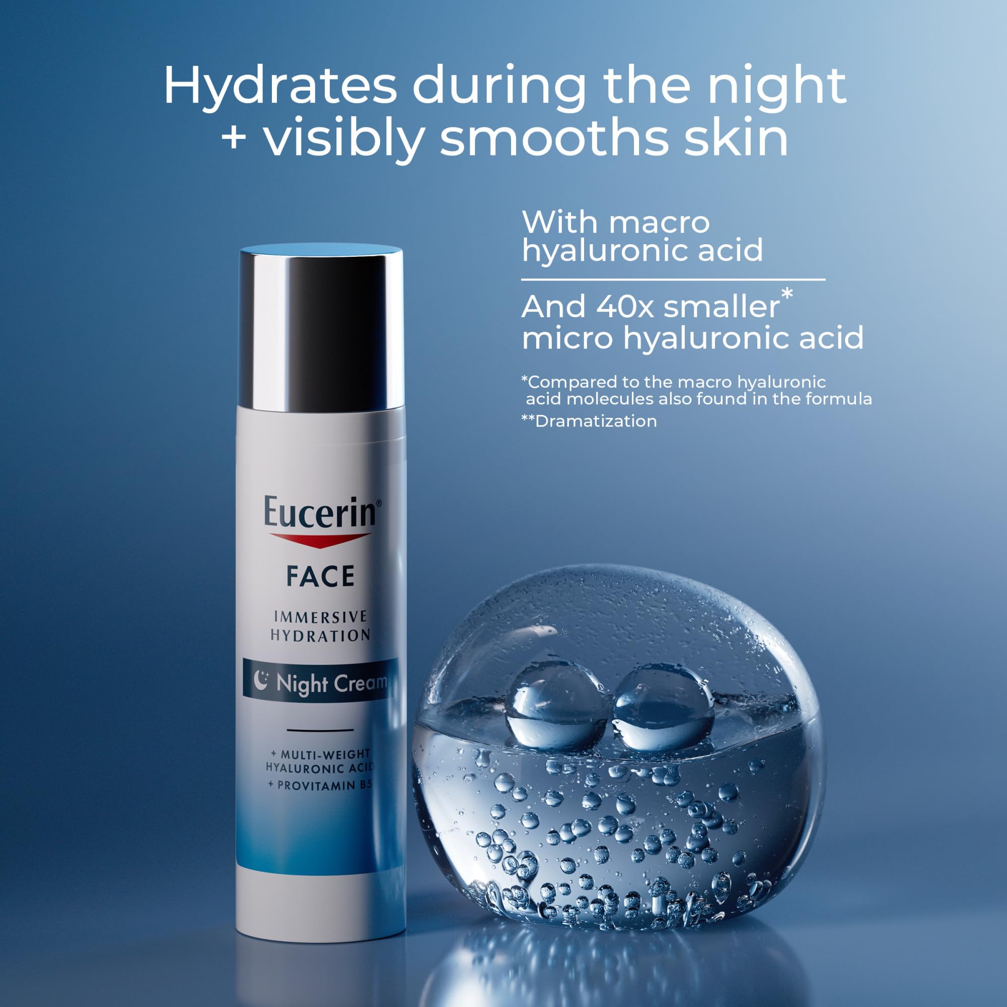 Eucerin lightweight non-comedogenic formula ideal for all skin types.