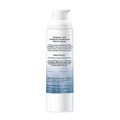Eucerin night cream texture close-up shows a lightweight, creamy formula.