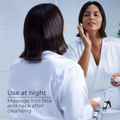 Eucerin Provitamin B5 application demonstrates skin conditioning and renewed appearance.