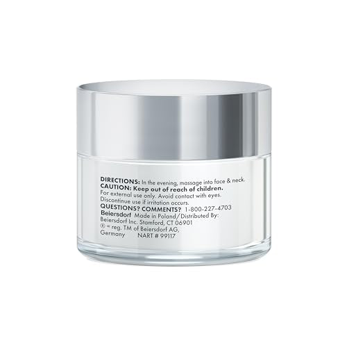 Eucerin Q10 night cream texture image demonstrates velvety application for nightly use