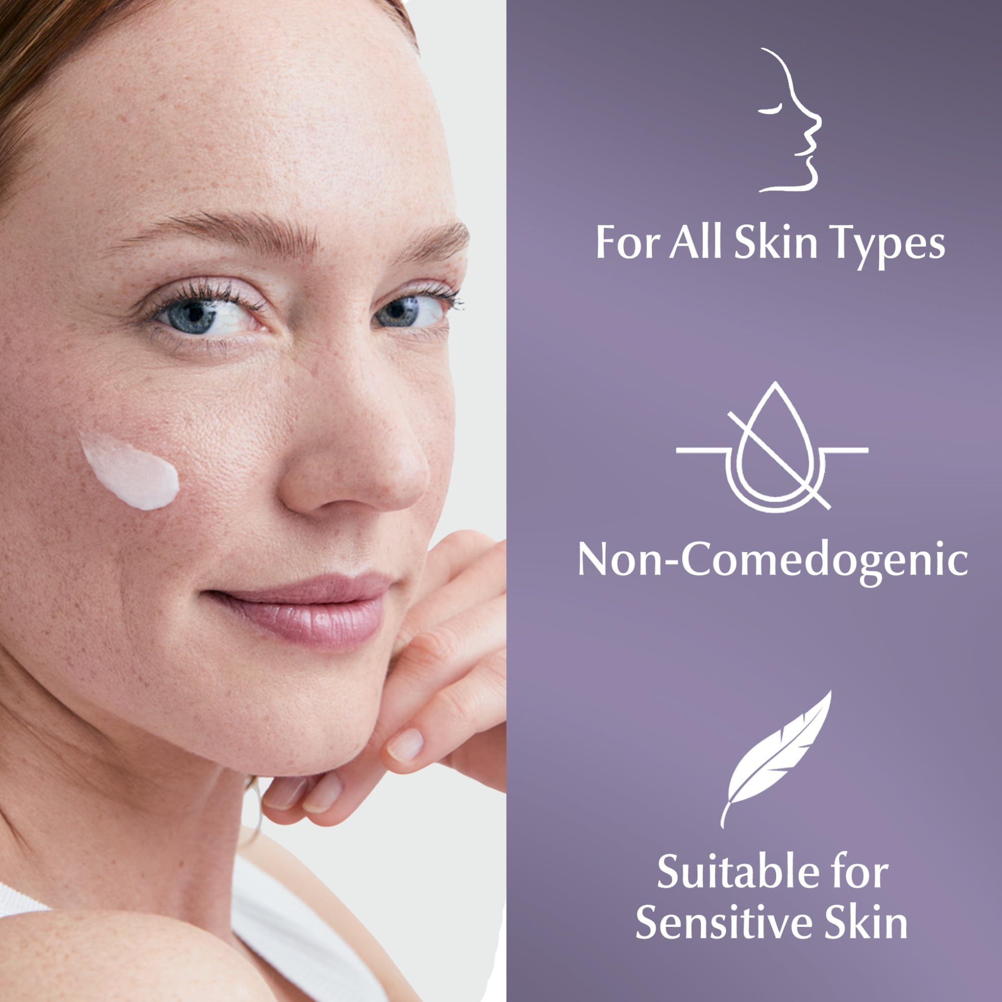 Eucerin Skin Balance Day Cream fragrance-free label communicates gentle care.