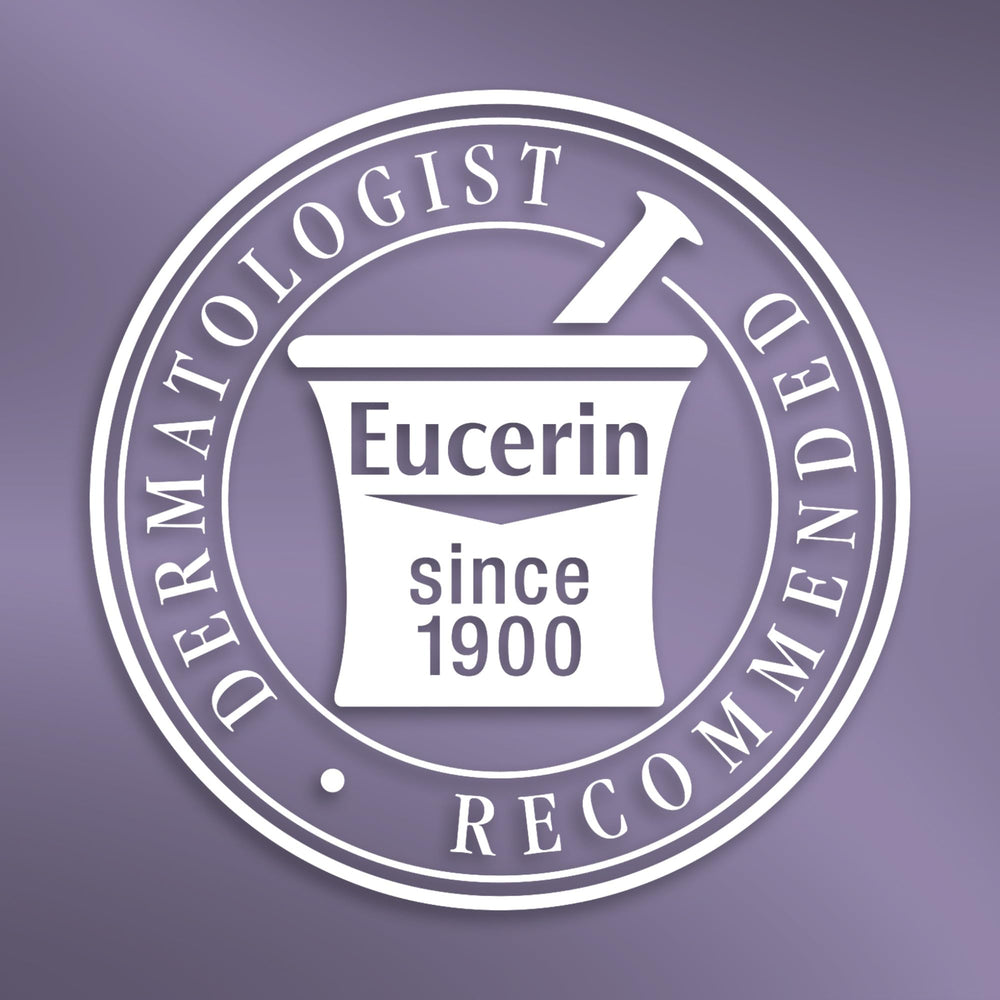Eucerin Skin Balance Day Cream shown as non-comedogenic for sensitive skin.