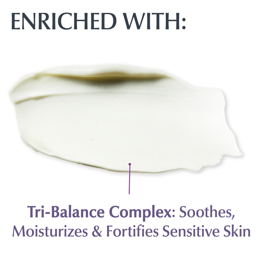Eucerin Skin Balance Day Cream texture swirl demonstrates lightweight hydration for daily use.