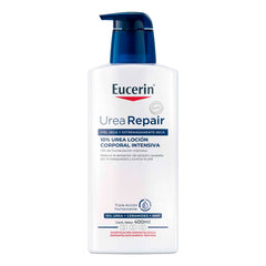 Eucerin Urea Repair Plus Intensive Lotion bottle front showing hydration-friendly texture