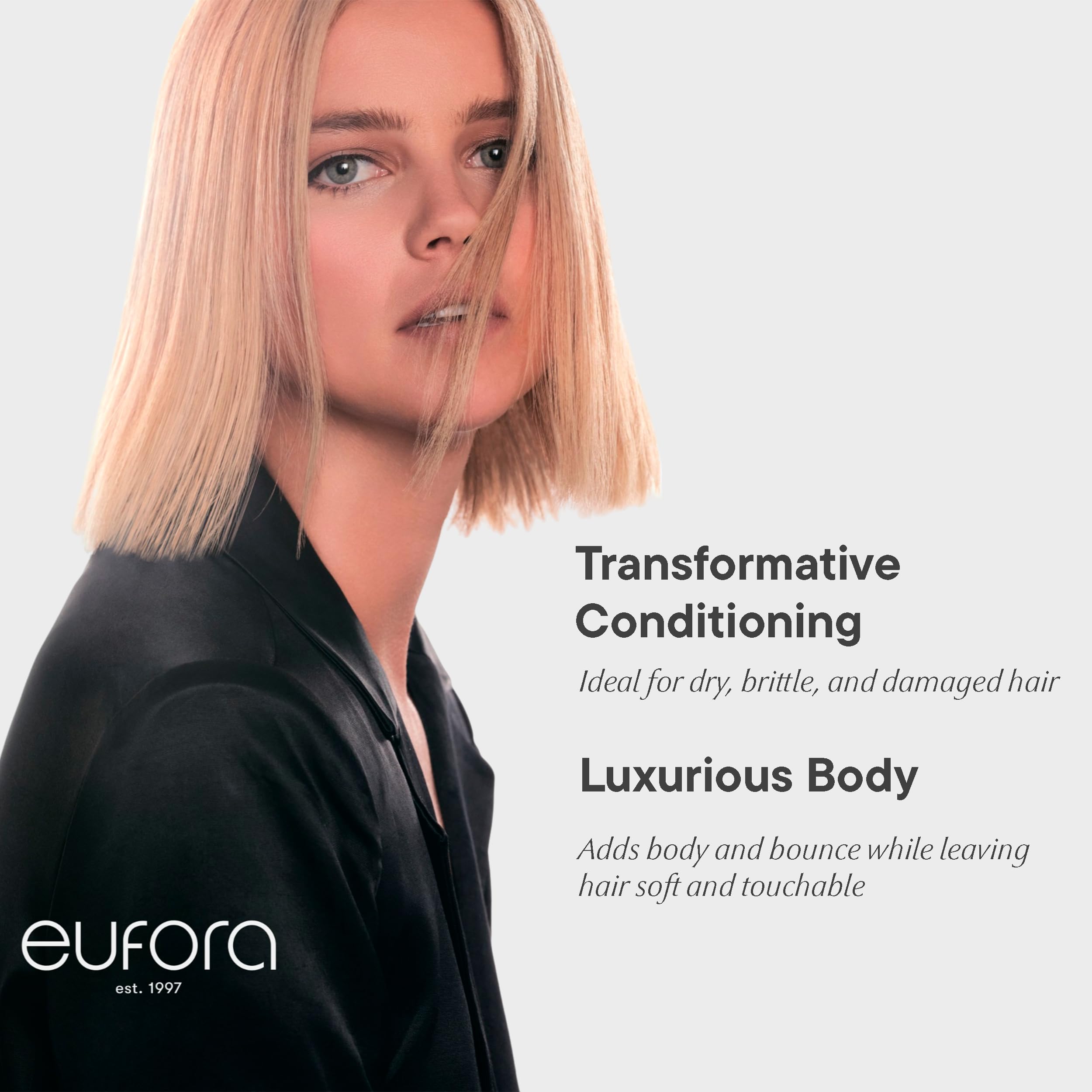 Eufora Beautifying Elixirs application demonstrating gloss and smoothness