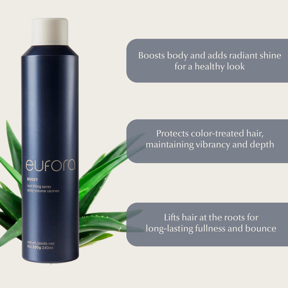 Eufora Boost fine-hair volume appearance illustrates thicker feel and movement